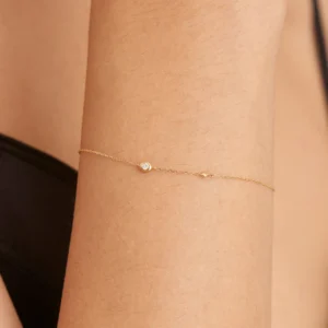 Bracelet en or 14kt Magma avec un diamant