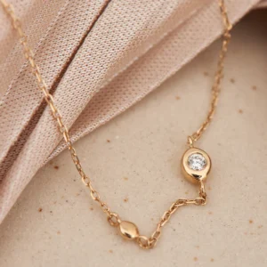 Bracelet en or 14kt Magma avec un diamant